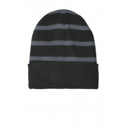 Sport-Tek STC31 - Striped Beanie with Solid Band