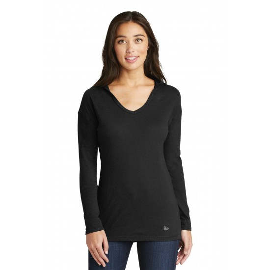 New Era Ladies Tri-Blend Performance Pullover Hoodie Tee. LNEA131 New Era Ladies Tri-Blend Performance Pullover Hoodie Tee. LNEA131