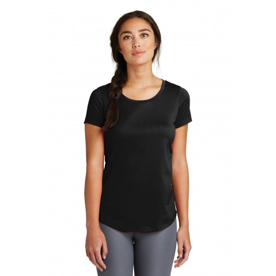 New Era Ladies Series Performance Scoop Tee. LNEA200 New Era Ladies Series Performance Scoop Tee. LNEA200