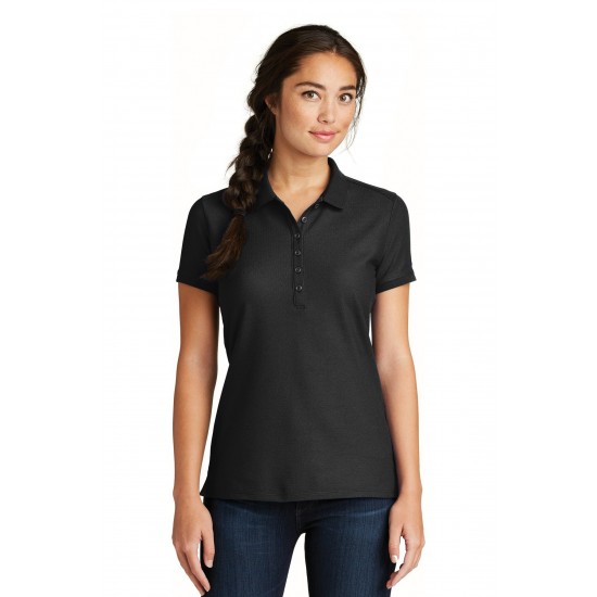 New Era Ladies Venue Home Plate Polo. LNEA300 New Era Ladies Venue Home Plate Polo. LNEA300