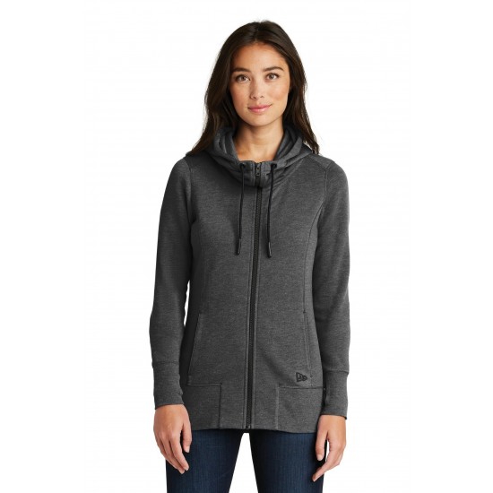 New Era Ladies Tri-Blend Fleece Full-Zip Hoodie. LNEA511 New Era Ladies Tri-Blend Fleece Full-Zip Hoodie. LNEA511