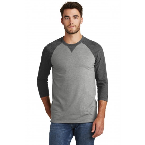 New Era Sueded Cotton Blend 3/4-Sleeve Baseball Raglan Tee. NEA121 New Era Sueded Cotton Blend 3/4-Sleeve Baseball Raglan Tee. NEA121