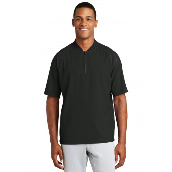 New Era Cage Short Sleeve 1/4-Zip Jacket. NEA600 New Era Cage Short Sleeve 1/4-Zip Jacket. NEA600