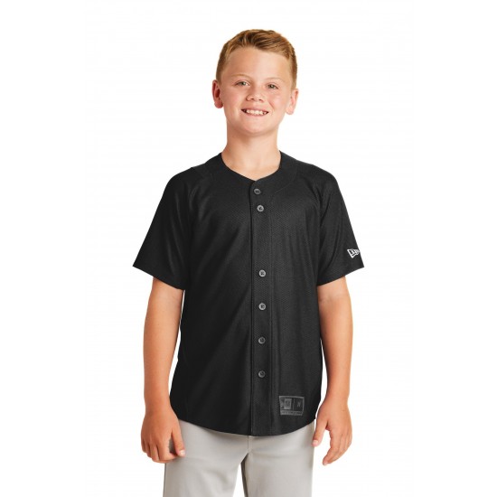 New Era Youth Diamond Era Full-Button Jersey. YNEA220 New Era Youth Diamond Era Full-Button Jersey. YNEA220