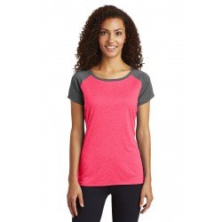Sport-Tek   Ladies Heather-On-Heather Contender & Scoop Neck Tee. LST362