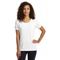 Sport-Tek   Ladies PosiCharge   Tri-Blend Wicking Scoop Neck Raglan Tee. LST400