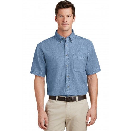 Port & Company - Short Sleeve Value Denim Shirt. SP11 Port & Company - Short Sleeve Value Denim Shirt. SP11
