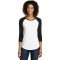District  Women's Fitted Very Important Tee  3/4-Sleeve Raglan. DT6211