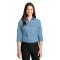 Port Authority  Ladies 3/4-Sleeve Carefree Poplin Shirt. LW102