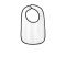 Rabbit Skins & Infant Contrast Trim Terry Bib. RS1003