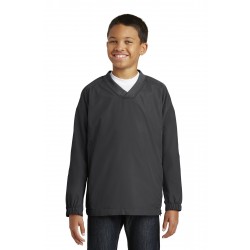 Sport-Tek YST72 - Youth V-Neck Raglan Wind Shirt