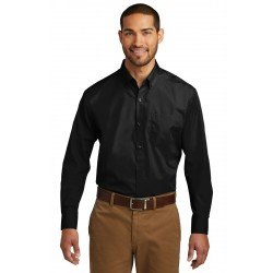 Port Authority  Tall Long Sleeve Carefree Poplin Shirt. TW100