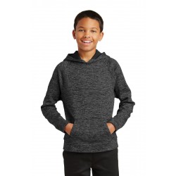 Sport-Tek  Youth PosiCharge  Electric Heather Fleece Hooded Pullover. YST225