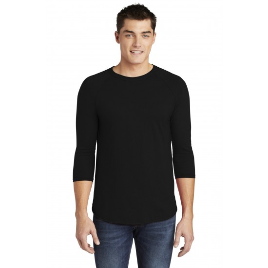 American Apparel - Poly-Cotton 3/4-Sleeve Longline Raglan T-Shirt - BB453W Longline Raglan T-Shirt