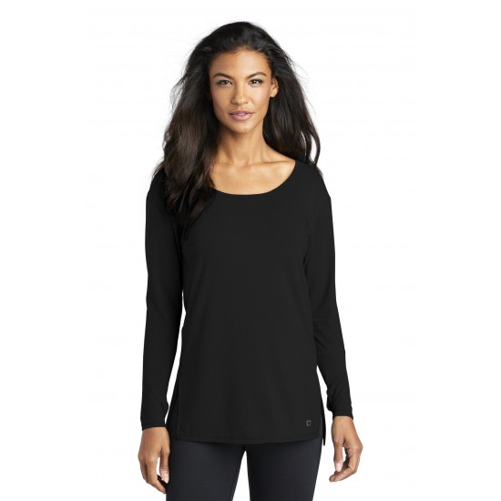 OGIO - Ladies Luuma Long Sleeve Crew Neck Tunic - LOG802 Long Sleeve Crew Neck