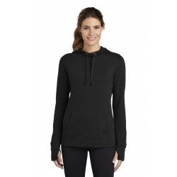 Sport-Tek   Ladies PosiCharge   Tri-Blend Wicking Fleece Hooded Pullover. LST296