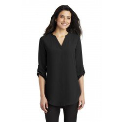 Port Authority  Ladies 3/4-Sleeve Tunic Blouse. LW701 Port Authority  Ladies 3/4-Sleeve Tunic Blouse. LW701