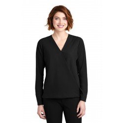 Port Authority   Ladies Wrap Blouse. LW702 Port Authority   Ladies Wrap Blouse. LW702