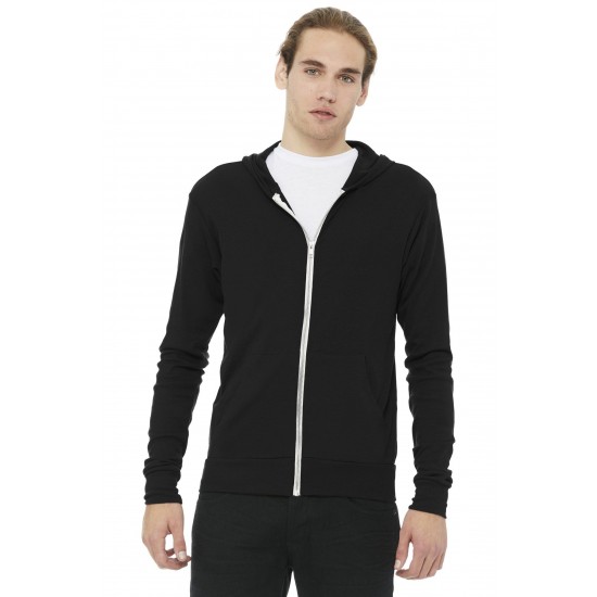 BELLA+CANVAS - Unisex Triblend Full-Zip Lightweight Hoodie - BC3939 Full-Zip Lightweight Hoodie