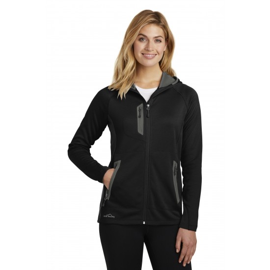 Eddie Bauer Ladies Sport Hooded Full-Zip Fleece Jacket. EB245 Eddie Bauer Ladies Sport Hooded Full-Zip Fleece Jacket. EB245