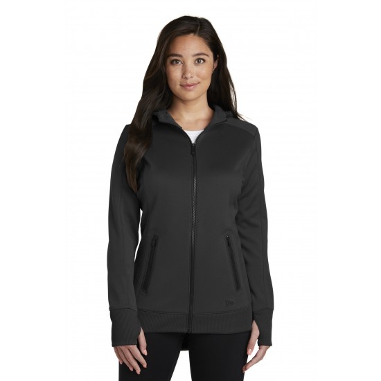 New Era Ladies Venue Fleece Full-Zip Hoodie. LNEA522 New Era Ladies Venue Fleece Full-Zip Hoodie. LNEA522