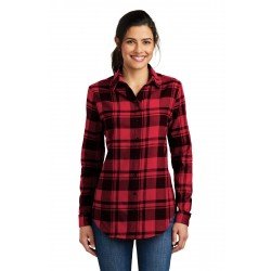 Port Authority  Ladies Plaid Flannel Tunic . LW668 Port Authority  Ladies Plaid Flannel Tunic . LW668