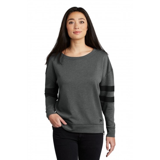 New Era Ladies Tri-Blend Fleece Varsity Crew LNEA513 New Era Ladies Tri-Blend Fleece Varsity Crew LNEA513