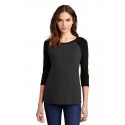 District  Women's Perfect Tri  3/4-Sleeve Raglan. DM136L
