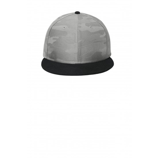 New Era - Camo Flat Bill Snapback Cap - NE407 New Era - Camo Flat Bill Snapback Cap - NE407