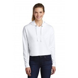 Sport-Tek   Ladies PosiCharge   Tri-Blend Wicking Fleece Crop Hooded Pullover LST298