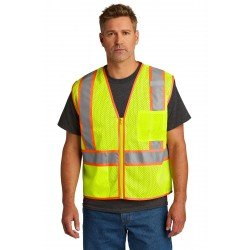 CornerStone - ANSI 107 Class 2 Mesh Zippered Two-Tone Vest - CSV103 CornerStone - ANSI 107 Class 2 Mesh Zippered Two-Tone Vest - CSV103