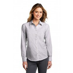 Port Authority   Ladies SuperPro & Oxford Stripe Shirt. LW657 Port Authority   Ladies SuperPro & Oxford Stripe Shirt. LW657