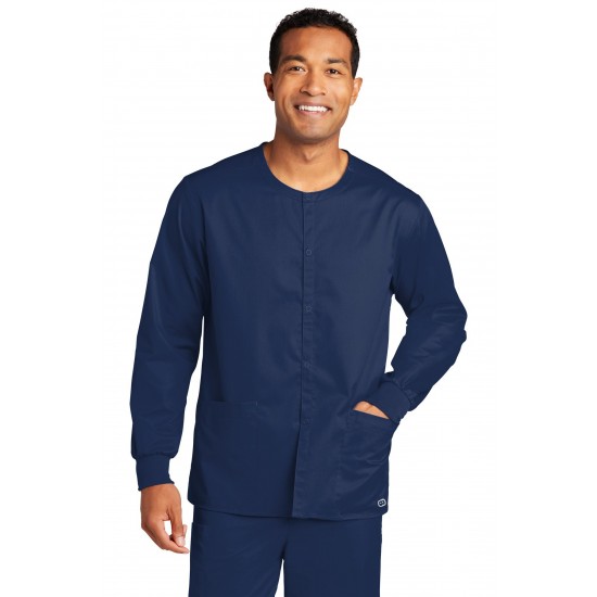 WonderWink Unisex WorkFlex Snap-Front Scrub Jacket WW3080 WonderWink Unisex WorkFlex Snap-Front Scrub Jacket WW3080