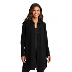 Port Authority - Ladies Textured Crepe Long Tunic LW715 Port Authority - Ladies Textured Crepe Long Tunic LW715