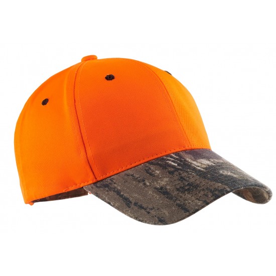 Shop Port Authority Enhanced Visibility Cap with Camo Brim - C804