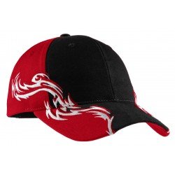 Port Authority Colorblock Racing Cap with Flames. C859 Port Authority Colorblock Racing Cap with Flames. C859