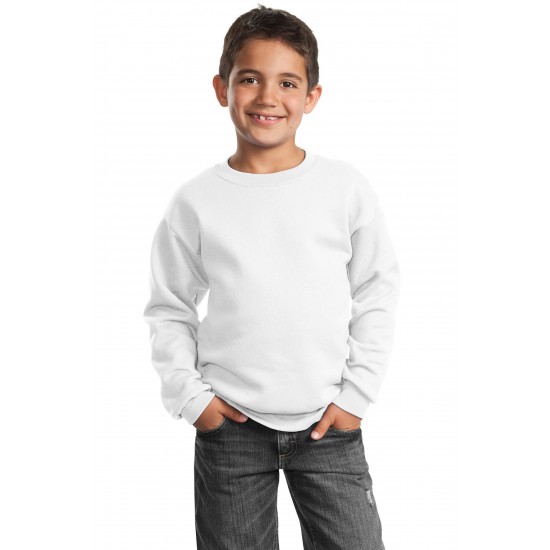 Port & Company - Youth Core Fleece Crewneck Sweatshirt. PC90Y Port & Company - Youth Core Fleece Crewneck Sweatshirt. PC90Y
