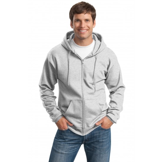 Port & Company Tall Essential Fleece Full-Zip Hooded Sweatshirt. PC90ZHT